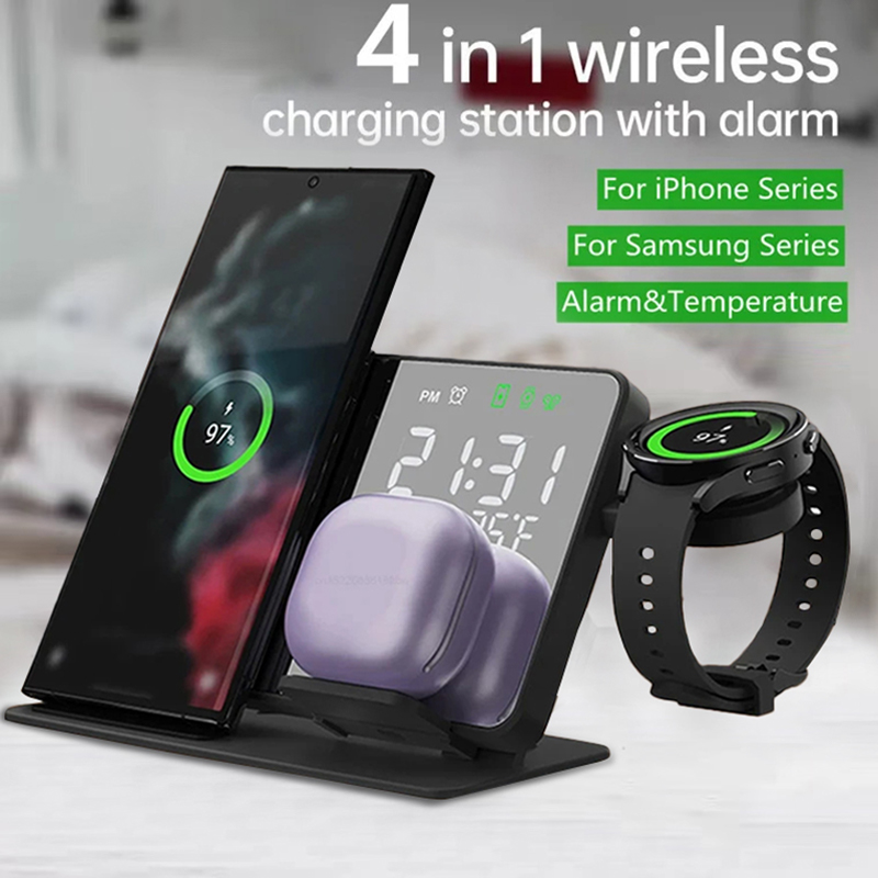 Watches Smartwatch Samsung - Kablosuz Şarj Cihazı Alarm Saat Standı