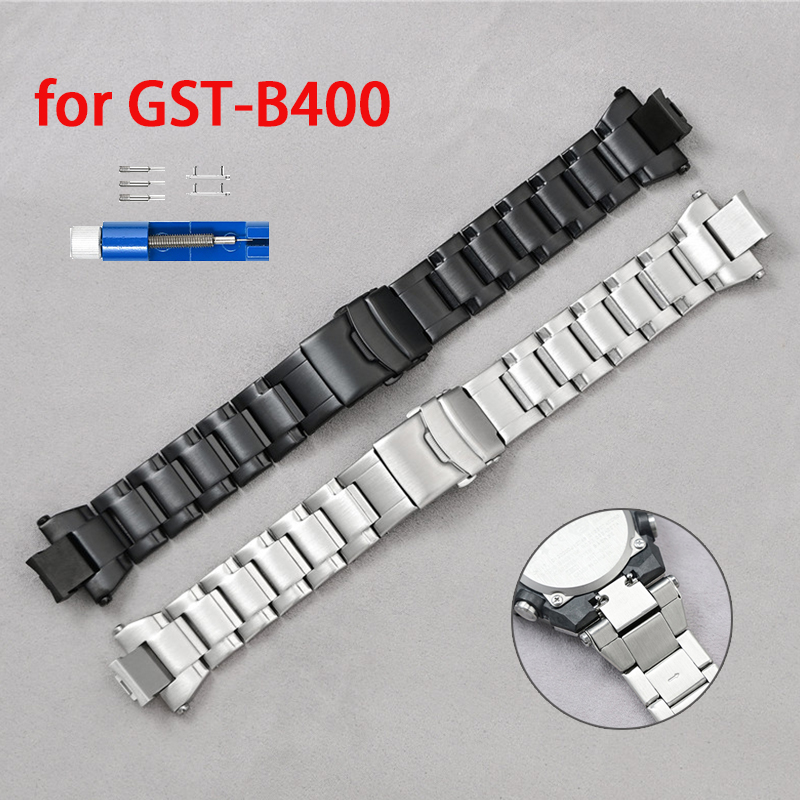 Nato Strap Nylon - Casio G-Shock GST-B400 Serisi için Katı