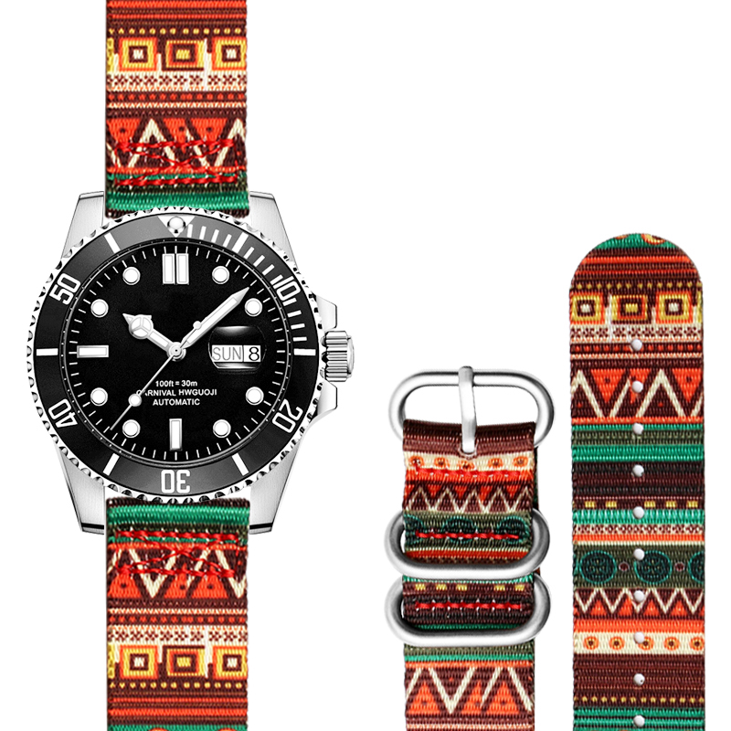 Nato Strap Nylon - Ağır naylon kordonlu saat kayışı 18mm