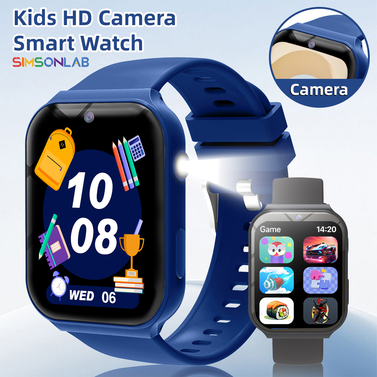 Smartwatch Watches Boys - Çocuklar İçin Çalışma Ortakları HD Kamera