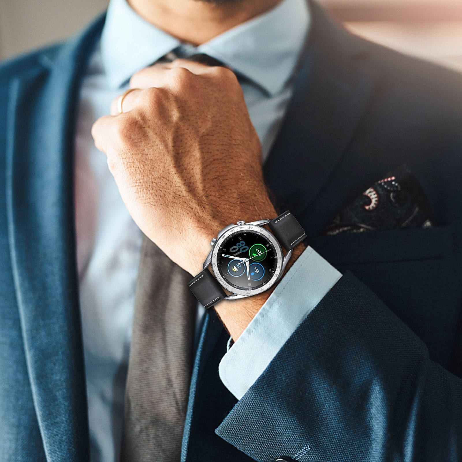 Smartwatch Ring Watches - Akıllı Saat için Alüminyum Alaşımlı Saat