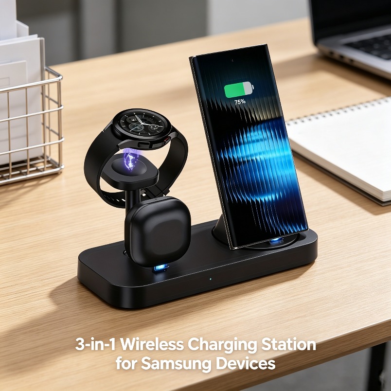 Watches Smartwatch Samsung - 3'ü 1 Arada Kablosuz Şarj Cihazı