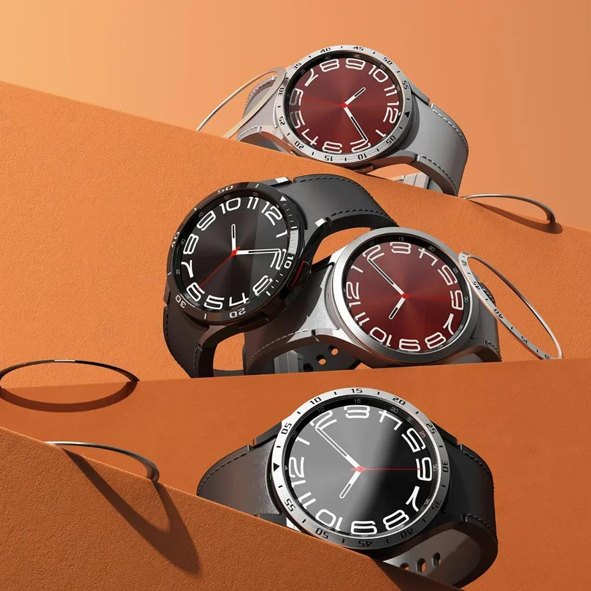 Samsung Galaxy için Metal çerç - Smartwatch Ring Watches incelemesi ve fiyatı