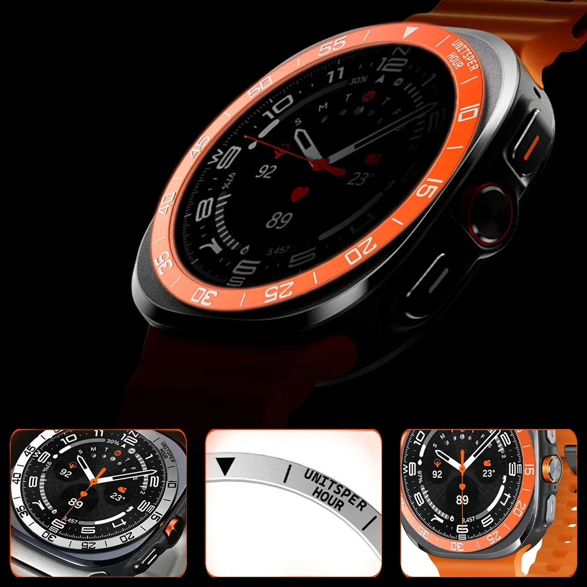 Metal Kapak Çerçeve Halkası Kı - Smartwatch Ring Watches incelemesi ve fiyatı
